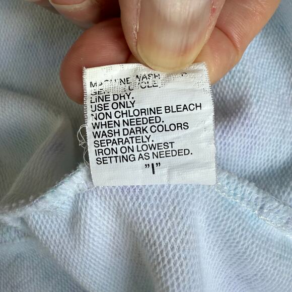 Miss Elaine Floral Zip Front Robe Women M Green Blue Cotton Blend Winter Flannel - Picture 11 of 12